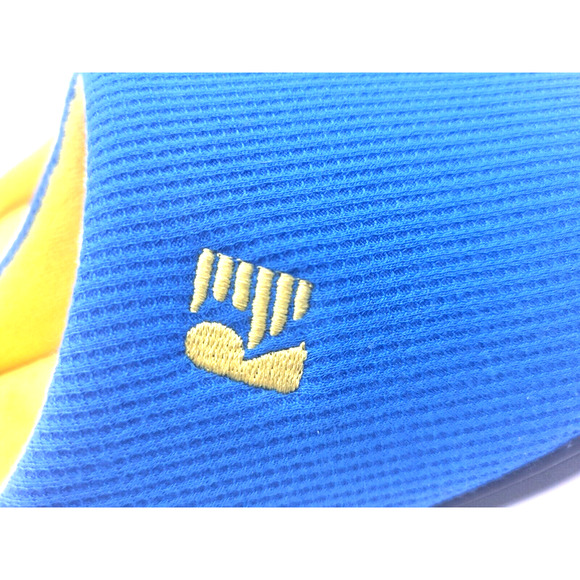 ROCKDOVE Two Tone House Slippers Blue Yellow Mens Size Small 7-8 - Picture 9 of 11